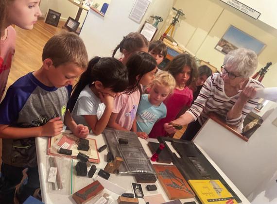 Wellington first graders travel back in time