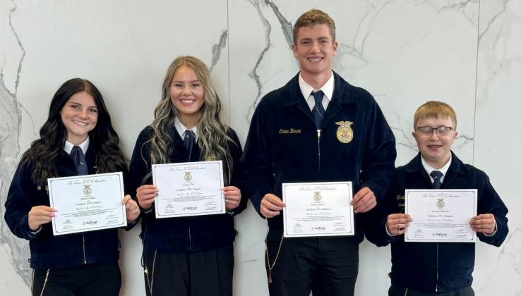 Area FFA members receive Lone Star Degrees