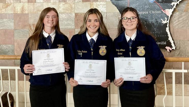 Area FFA members receive Lone Star Degrees