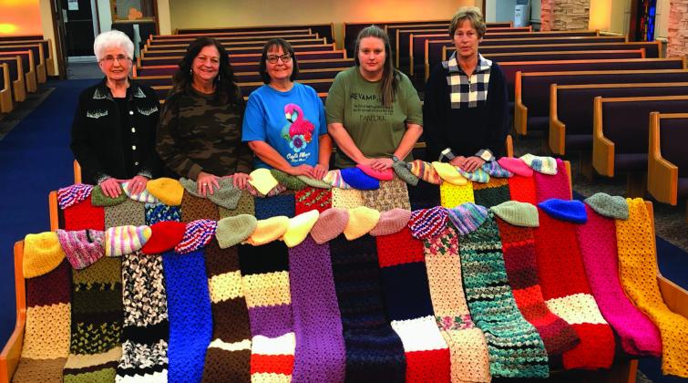 Shawls bless Collingsworth County Home Delivered Meal clients