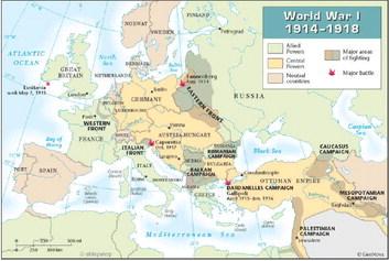 World War I Map