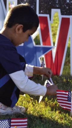 Sparklers pay tribute to veterans