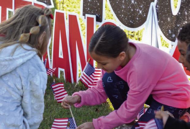 Sparklers pay tribute to veterans