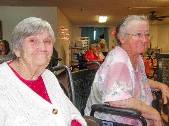 Childress Healthcare Center residents greeted with early visit from Old Saint Nick