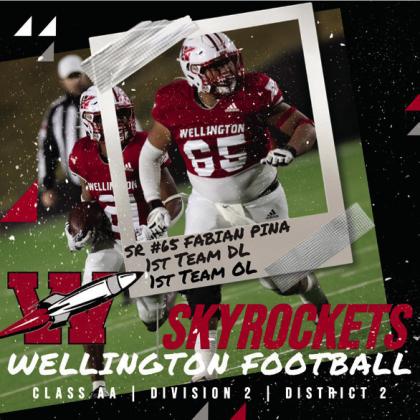 Fabian Pina, Junior, First Team Offensive Lineman and Defensive Lineman