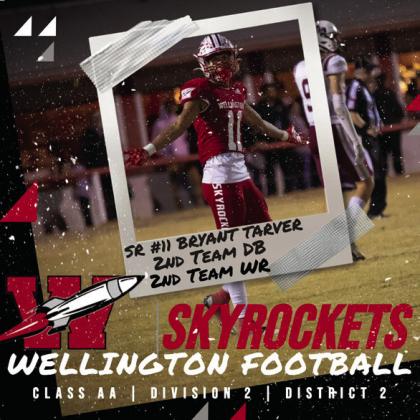 Bryant Tarver, Senior, Second Team Wide Receiver and Defensive Back