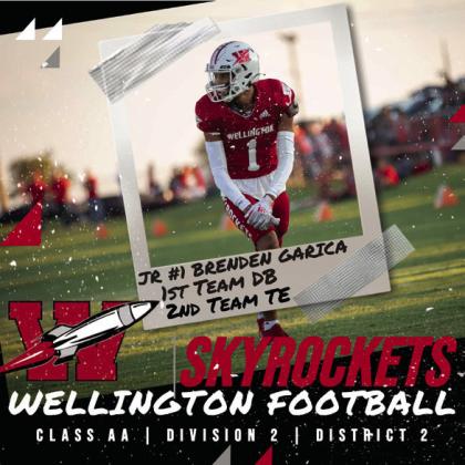Brenden Garcia, Junior, First Team Defensive Back, Second Team Tight End