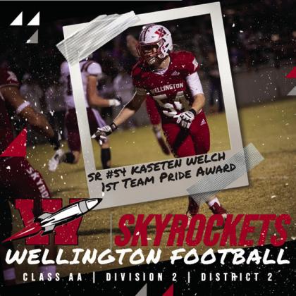 Kaseten Welch, Senior, First Team Pride Award