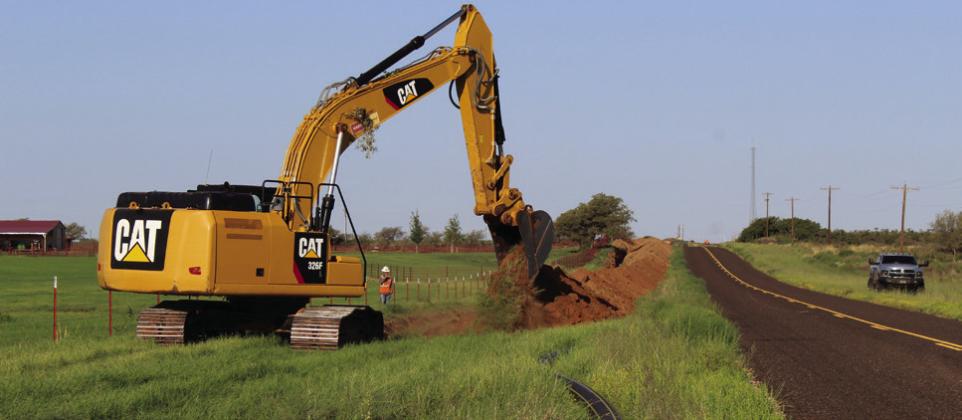 Bennett Construction installs the new GreenLight Gas pipeline service along FM 1981, north of Wellington. Completion date is expected to be between Oct. 1 and Oct. 15. Images and Photos Courtesy of GreenLight Gas