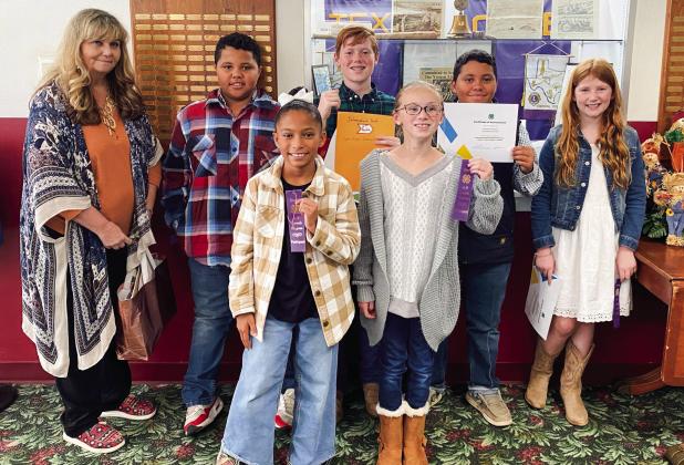 Childress County 4-H members compete at the District 3 Food Show Saturday, Nov. 5 in Vernon. Back row, from left: Sandy Koepke, Blaze Session, Ryker Schaefer, Bryson Session, Liesel Schaefer. Front row, from left: Brantley Session, Miranda Henry. Courtesy Photos
