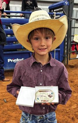 Childress County Old Settlers Rodeo awards kids’events champions