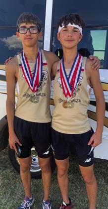Memphis’ Ryder Robison and Kyler Robison take top 10 individual finishes at the 2023 UIL 2A-District 2 Cross Country Meet Tuesday, Oct. 10 at Tom Britt Memorial Park in Wheeler.