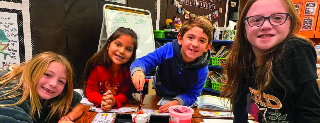 It’s raining, it’s pouring… Mrs. Overmiller’s class is never boring