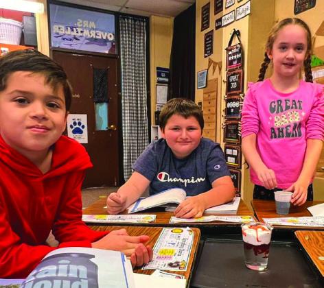 It’s raining, it’s pouring… Mrs. Overmiller’s class is never boring