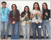 Members of the Collingsworth County 4-H Plant ID teams did well at District 1 Roundup on Thursday, April 20 in Canyon, noted Collingsworth County Extension Agent Kenny Patterson. The Senior team, consisting of Dixon Dugan, left, Kenady Skelton, Christell Melendez, Emma Flores and Charlee Bodine, placed third. Flores excelled as fourth high individual. Courtesy Photos