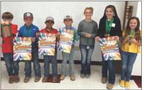 Two Junior teams represented Collingsworth County 4-H, winning first and second places. The Junior team of Brylnn Kemp, Ben Peters, Ryker Killian and Wade Patterson brought home first place. Ava Kate Inman, Quade Mock and Berkeley Ward brought home second place. The Juniors also dominated the top three individual medals. First place went to Peters, second place to Mock and third place to Kemp. From left, Mock, Patterson, Killian, Peters, Inman, Kemp and Ward.