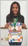 The Intermediate team, made up of Hazel Estrada (pictured), Hunter Hedrick and Lawson Inman, topped the contest with a firstplace finish. Hedrick earned Top Individual and Inman placed third high individual.