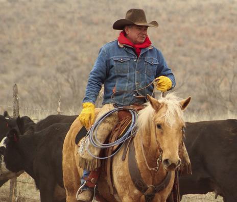 Following 38 years, Byron Bell, who embraced the cowboy way of life on Collingsworth County’s historic Mill Iron Ranch, made his final round Sunday, Jan. 28. Molly A. Sims Photography