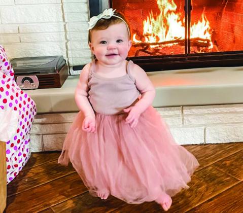Navey Lynn Bohannon, 1, is the daughter of Alabama and Tori Bohannon, of Childress, and the granddaughter of Lloyd and Dianna Bohannon, of Wellington, and Greg and Terri Looney, of Canyon.