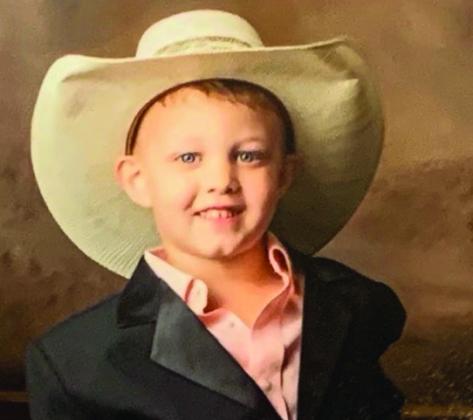 Sterling Wayne Johnson, 5 on Valentine’s Day, is the son of Ricky Johnson and Briar Johnson, both of Amarillo, grandson of John and Debbie Stich, of Amarillo, and Richard and Jackie Johnson, of Wellington, and great-grandson of Patricia Stich, of Amarillo, and Ruby Barnes, of Houston.