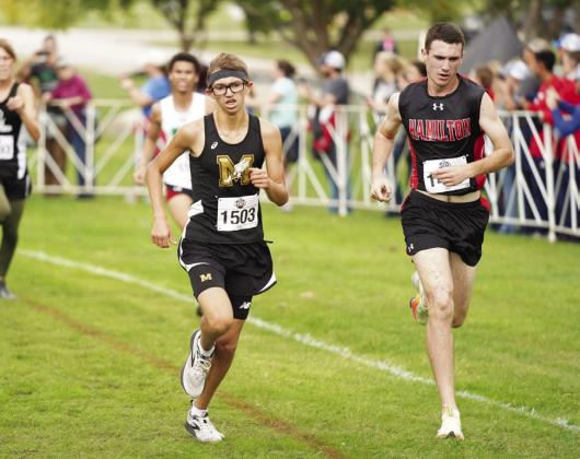 Ryder Robison competes at the 2022 Texas UIL Class 2A State Cross Country Championship at Old Settlers Park in Round Rock. Photo Courtesy of UIL
