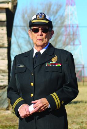 Childress County Heritage Museum Vice President Ramona Garcia gives a brief history of the Childress Army Airfield at the unveiling of the Texas Historical Marker Friday, Jan. 17.