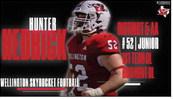 Hunter Hedrick, First Team Offesive Lineman, Honorable Mention Defensive Lineman