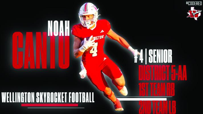 Noah Cantu, First Team Running Back, Second Team Linebacker