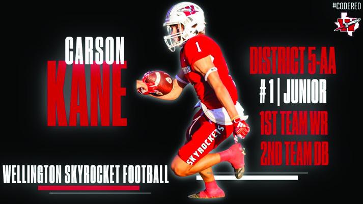 Carson Kane, First Team Wide Receiver, Second Team Defensive Back