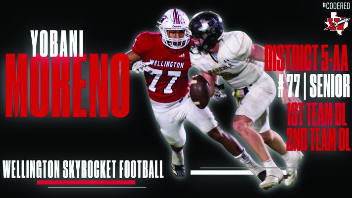 Yobani Moreno, First Team Defensive Lineman, Second Team Offensive Lineman