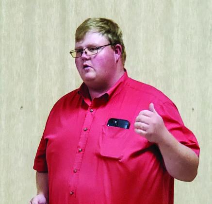 Photo Courtesy of Memphis Lions Club The Memphis Lions Club welcomes new Texas A&amp;amp;M AgriLife Extension Service of Hall County Agriculture and Natural Resources Agent JD Schnitker, a Hall County native. For more information on Schnitker’s journey to becoming Hall County Extension Agent, check back next week.