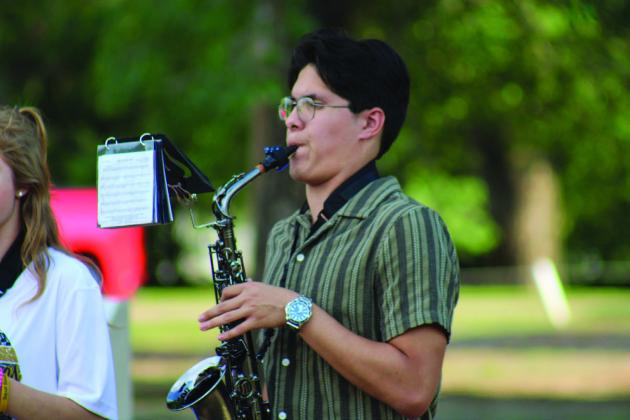 Memphis Cyclone Band performs at 69th Annual Memphis Lions Club Park Opener