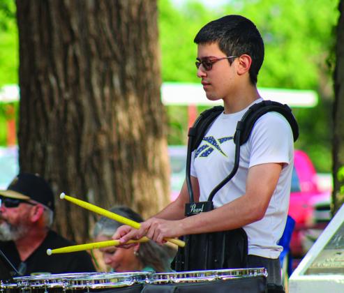Memphis Cyclone Band performs at 69th Annual Memphis Lions Club Park Opener