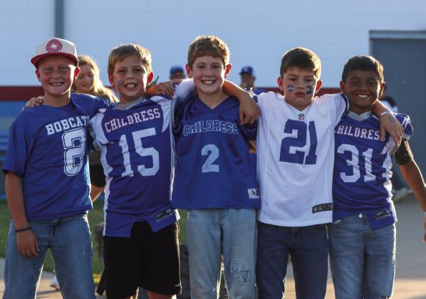 The Childress Champions Club takes Fair Park Stadium prior to the homecoming game Friday, Sept. 22 against Bowie. Photos by Childress High School Yearbook Staff Ayelan Green