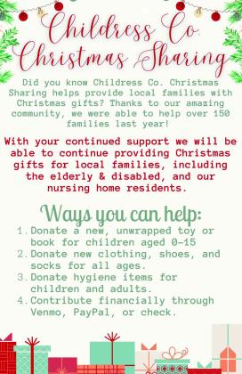 Childress County Christmas Sharing strives to reach donation goal