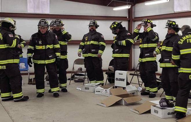 Collingsworth Commissioners Court outfits Samnorwood Volunteer Fire Department