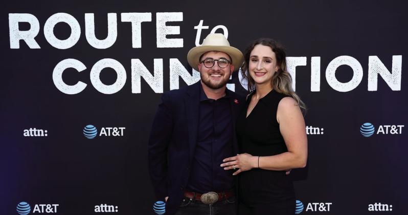 Lemieux Company Executive Producer Wilson Lemieux and his wife, Heather Lemieux, of Amarillo, commemorate the release of “Route to Connection.” Photos Courtesy of Lemieux Collection: