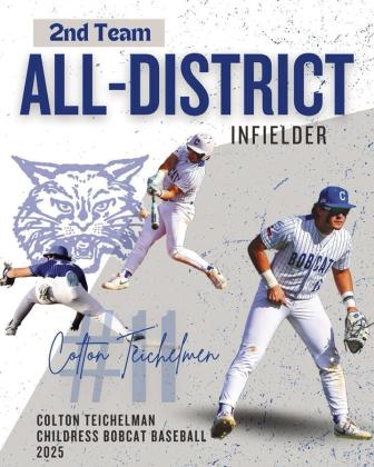 Colton Teichelman, Junior, Second Team, Infielder