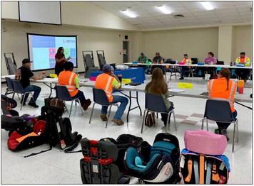 TxDOT trains on car seat safety