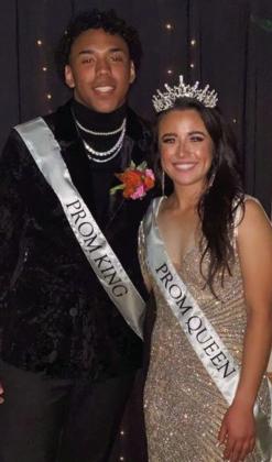 Peers name seniors Jordan Nation and Summer Owens Prom King and Queen during the 2023 occasion Thursday, May 18. The Enchanted Garden event relocated from the outdoor Foxtales venue to the renovated Bura Handley Community Center due to the threat of bad weather. See page 8B for additional prom photos. Courtesy Photo