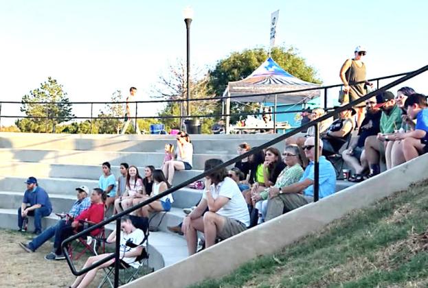 Citizens gather for the dedication of the refurbished Fair Park Amphitheater last week. COURTESY PHOTO / LEE ANN DEAN