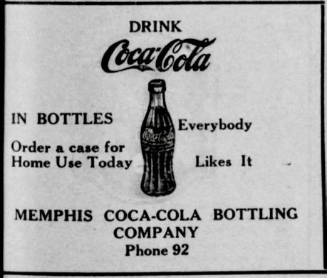 AMemphisCoca-ColaBottling Company advertisement, which was ran in “The Memphis Democrat.”