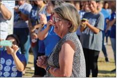 Childress Elementary unveils new digital marquee in honor of former Principal Janet Word