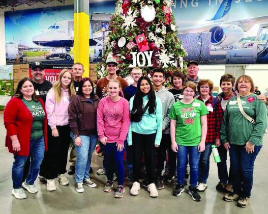 FBC MissionTeam volunteers at Operation Christmas Child Processing Center