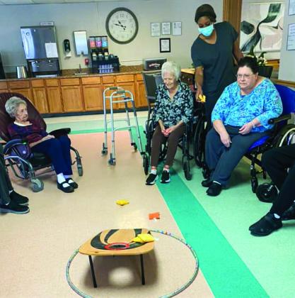 Bean bag toss provides benefits