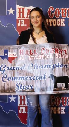 Katelyn Morris, Grand Champion Commercial Steer