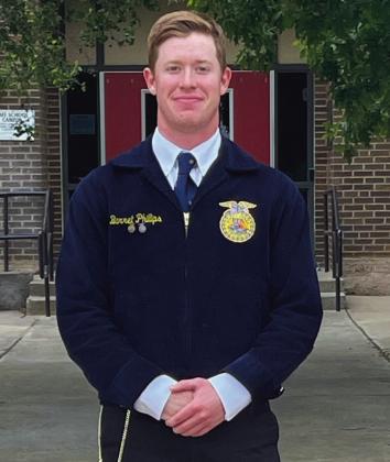 Phillips accepts top Wellington FFA honor