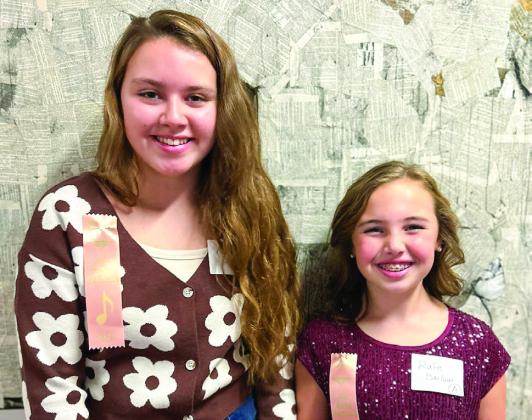 Monson Music Studio students compete in Wichita Falls Music Teachers Fall Festival