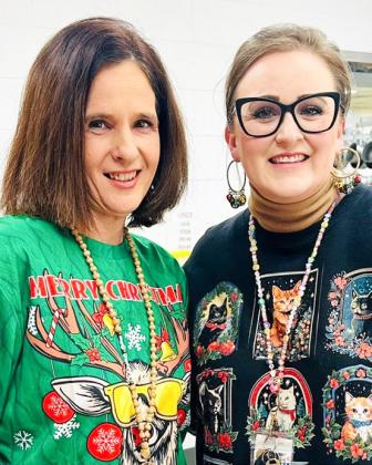 Wellington Elementary Sparklers sport ugly Christmas sweaters