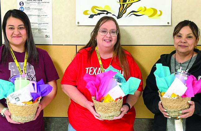 Memphis Independent School District (ISD) paraprofessionals, including those from Austin Elementary School, Memphis Middle School and Memphis High School, are thanked on Paraprofessional Appreciation Day Wednesday, April 2. Memphis ISD